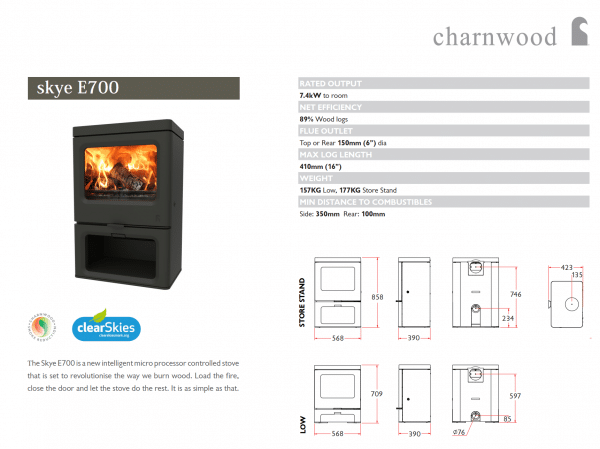 dimensions appareil skye e700